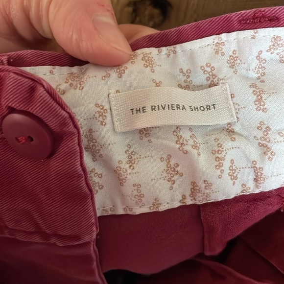 Loft size 6 Mauve Pink Color Mid-rise 6” Inseam The Riviera Shorts with Pockets - Picture 9 of 10